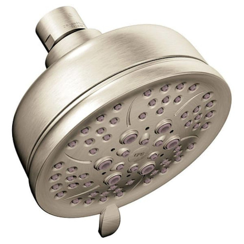 Cleveland Faucet Group Brushed Nickel 4 Function 4" Eco-Performance Showerhead