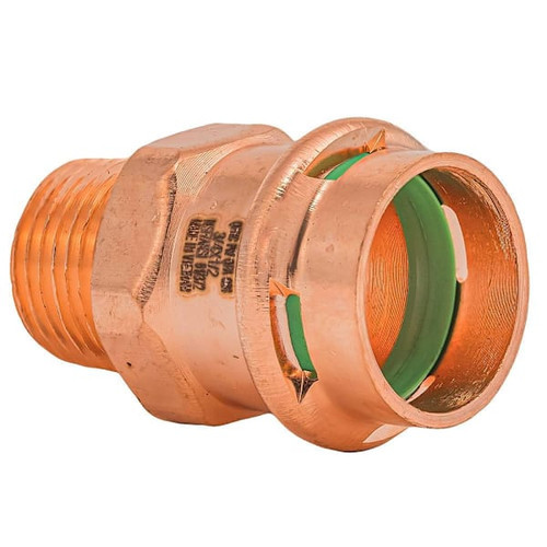Quickfitting Surepress 3/4" Press X 1/2" Mnpt Copper Male Adapter
