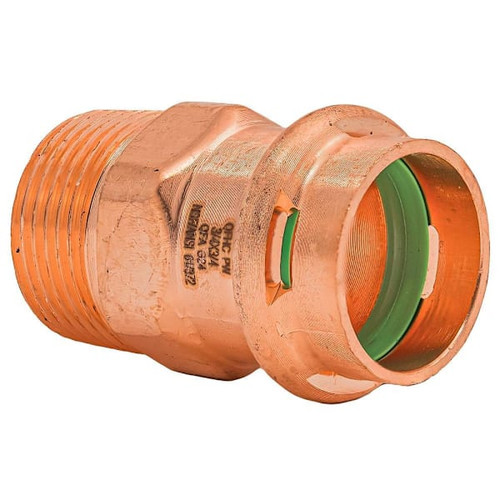 Quickfitting Surepress 3/4" Press X 3/4" Mnpt Copper Male Adapter