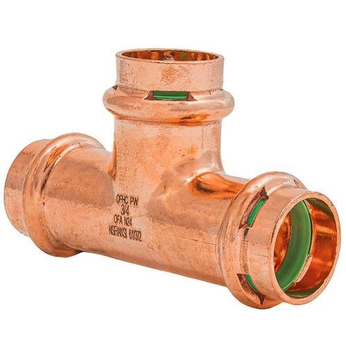 Quickfitting Surepress 3/4" X 3/4" X 3/4" Press Copper Tee Fitting