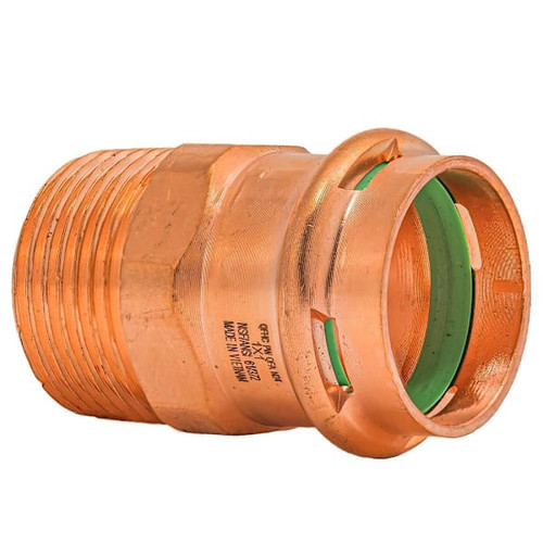 Quickfitting Surepress 1" Press X 1" Mnpt Copper Male Adapter