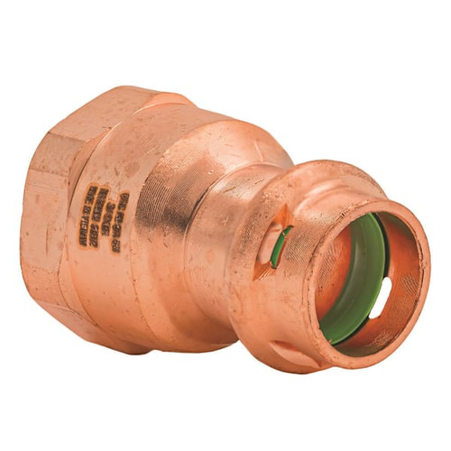 Quickfitting Surepress 1/2" Press X 3/4" FNPT Copper Female Adapter