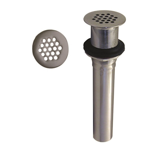 Westbrass Grid Strainer Lavatory Drain Without Overflow Holes In Polished Chrome