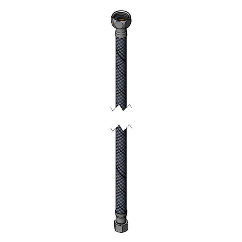 T&S Brass And Bronze Flex Hose 3/8" Comp 9/16-24un Female X 1/2" Npsm Female 24"