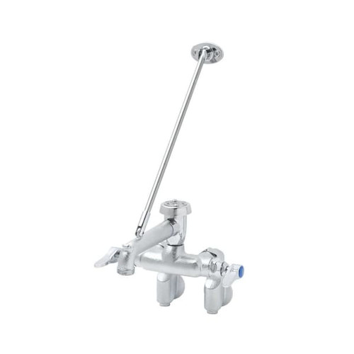 T&S Brass And Bronze Faucet Wall Mount Adjstbl Centers Vacuum Breaker Wall Brace