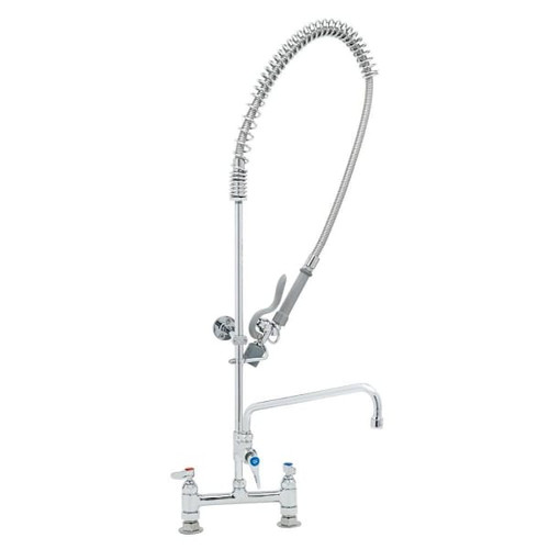 T&S Brass And Bronze Deck Mnt Base 8" Centers 12" Add-On Fct W/1.5 GPM Vr Aeratr