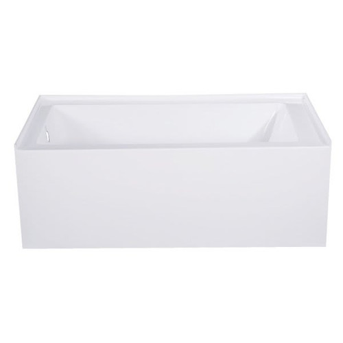 Kingston Brass Aqua Eden Vtap543022l 54" Acrylic Alcove Tub With Left Hand Drai
