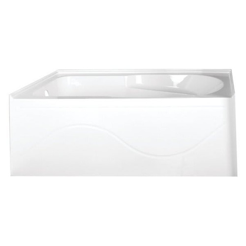 Kingston Brass Aqua Eden Vtap603022l 60" Acrylic Alcove Tub With Left Hand Drai