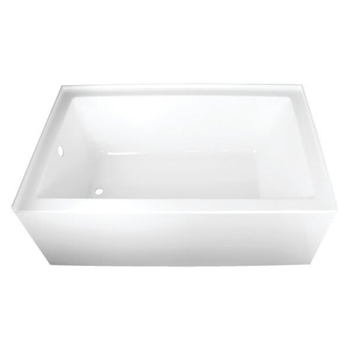 Kingston Brass Aqua Eden Vtap603622l 60" Acrylic Alcove Tub W/Left Hand Drain
