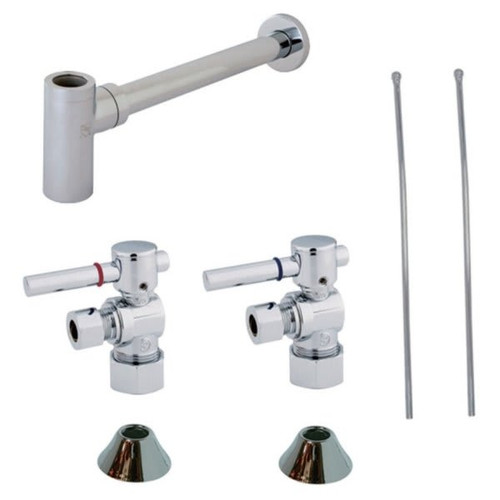 Kingston Brass Cc53301dllkb30 Plumbing Sink Trim Kit With Bottle Trap