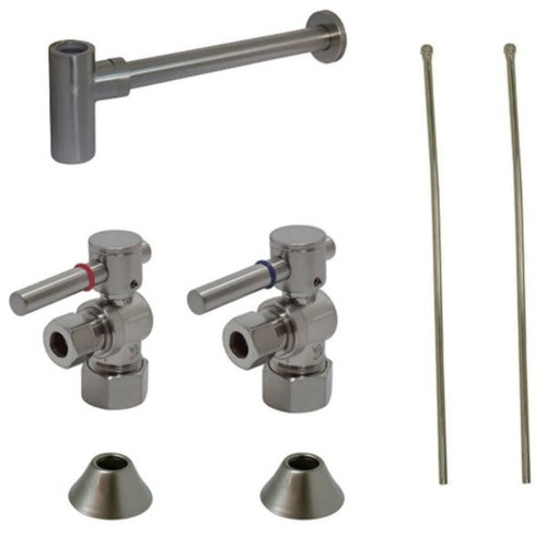 Kingston Brass Cc53308dllkb30 Plumbing Sink Trim Kit With Bottle Trap