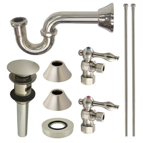 Kingston Brass Cc53308vokb30 Plumbing Sink Trim Kit With P-Trap And Drain
