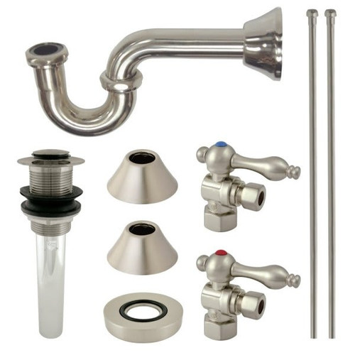 Kingston Brass Cc43108vkb30 Plumbing Sink Trim Kit With P-Trap And Drain