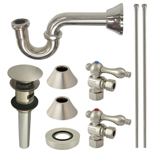 Kingston Brass Cc43108vokb30 Plumbing Sink Trim Kit With P-Trap And Drain