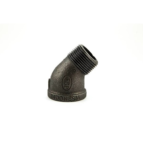 ProPlus 3/4 In. Black Malleable 45-Degree Street Elbow