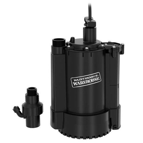 Maintenance Warehouse 1/3 HP Intelligent Submersible Utility Pump