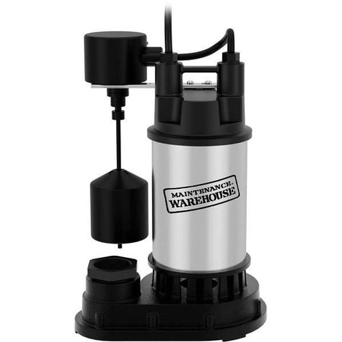 Maintenance Warehouse 1 HP Stainless Steel / Cast Iron Sump Pump