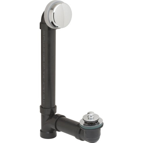 Watco Innovator Lift And Turn Bath Waste Drain Sch 40 Black Abs Chrome Plated