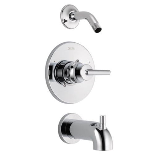 Delta 14 Series Tub/Shower Faucet Trim, 1.75 GPM Shower, Chrome