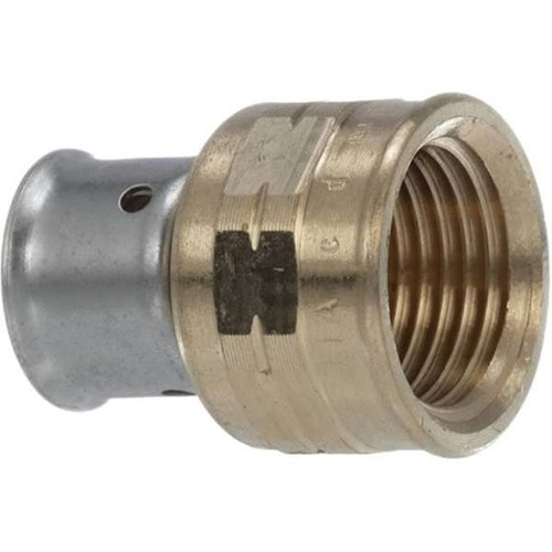 Viega Viega Pureflw 1/2 " X 1/2 " Fpt Zero Lead Bronze Press Adapter