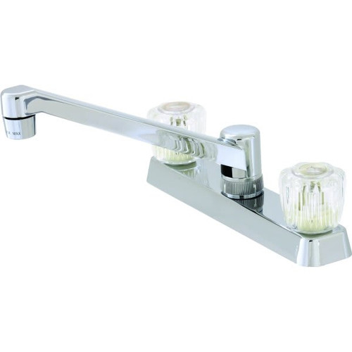 Non-Metallic Kitchen Faucet Chrome Two Handle Acrylic