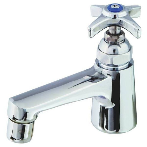 T & S Single Basin Faucet, 2.2 Gpm, Polished Chrome, 1 Handle