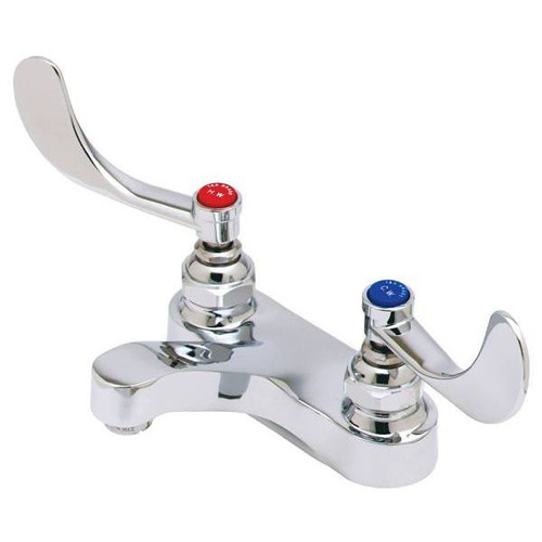 T & S Centerset Medical Faucet, 2.2 Gpm, 1.437" Spout, Chrome