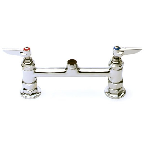 T & S Pantry Faucet 8" Centerset Less Nozzle Lever Handles Chrome