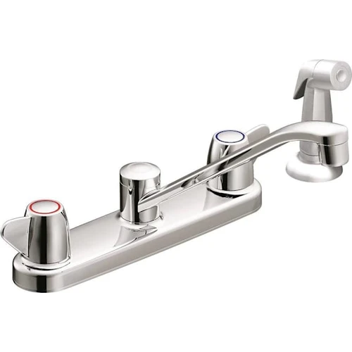 Cleveland Faucet Group Cornerstone 2-Handle Kitchen Faucet W/ Spray, 1.5 Gpm In Chrome