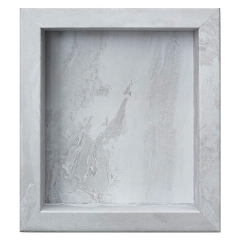 Palisade Shower Niche Insert, 15.5" X 17.5" X 3.75", Iced Pewter