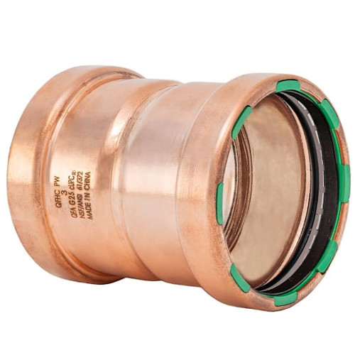 Quickfitting Surepress 3" Press X 3" Press Copper Coupling With Stop