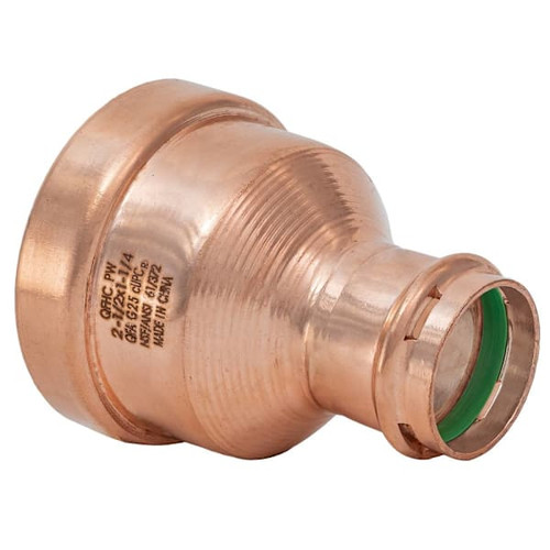 Quickfitting Surepress 2-1/2" Press X 1-1/4" Press Copper Reducing Coupling