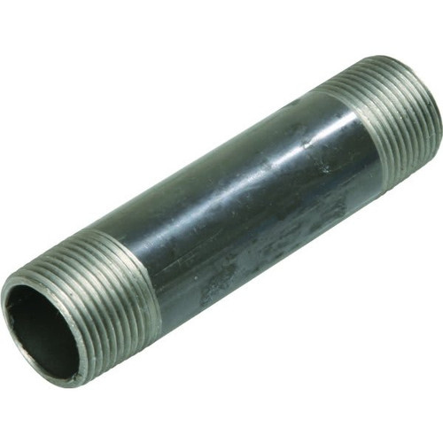 Mueller Streamline Black Malleable Nipple 1/2" X 3"