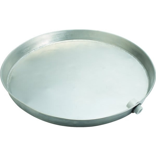 Water Heater Pan With Fittings 26" Aluminum