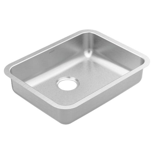 Moen 1800 Series 23-1/8 In. Undermount Single Bowl Stainless ADA Rear Drain Sink