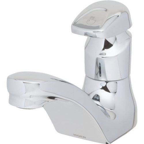 Moen M-Press Bathroom Faucet, 0.5 Gpm, 3" Spout, Chrome, 1 Handle