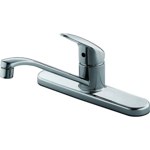 Cleveland Faucet Group Cornerstone Single Handle Kitchen Faucet With Sprayer, 1.5 Gpm, Chrome
