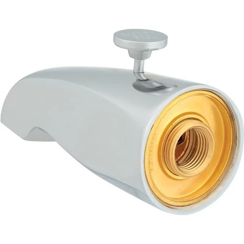 Maintenance Warehouse Diverter Tub Spout, Cast Brass, For 1/2" Or 3/4" Pipe Thread, Chrome