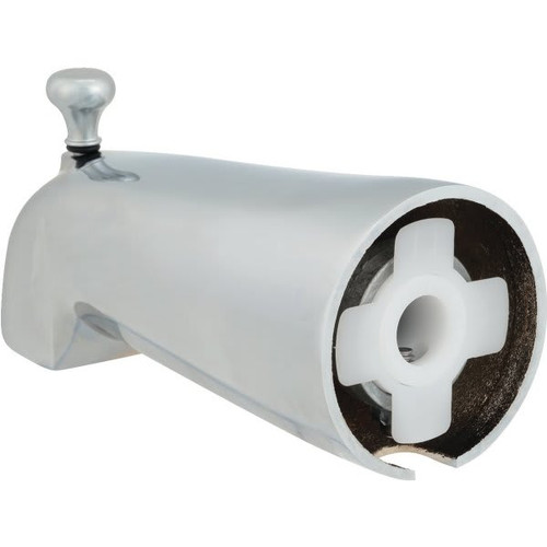 Seasons Chrome Diverter Tub Spout Brass For 5/8 Compression Fitting