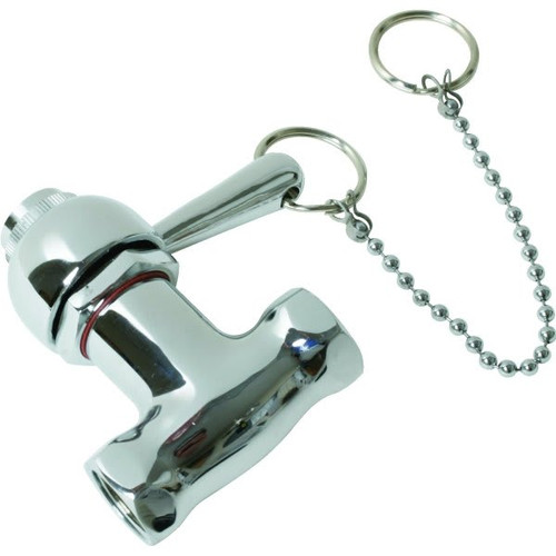 Self-Closing Shower Valve W/ .5 In Ips Fittings (Chrome)