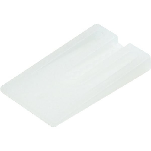 White Plastic Toilet Wedge 1-1/4" X 2" Package Of 8