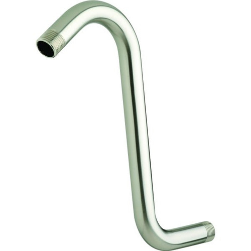 S-Shaped .5 Mip X 11 In Shower Arm/Flange (Nickel)