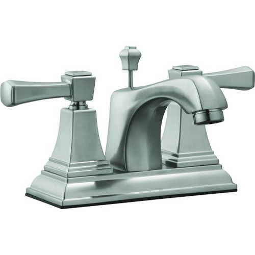 Design House Torino Lavatory Faucet Satin Nickel Two Handle With Pop-Up