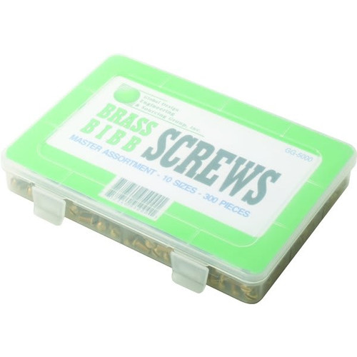 300-Piece Brass Bibb Screws Assortment