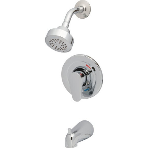 Cleveland Faucet Group Edgestone Tub/Shower Trim Kit, 1.75 GPM Shower, Chrome