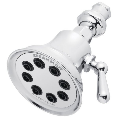 Speakman Anystream Retro Multi Function Showerhead Polished Chrome 2.5 Gpm