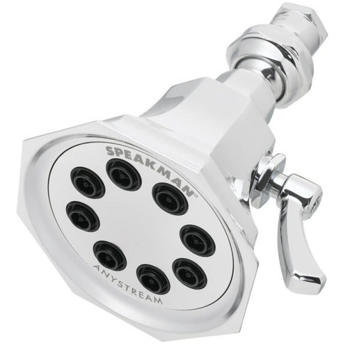 Speakman Anystream Vintage Multi Function Showerhead Polished Chrome 2.5 Gpm