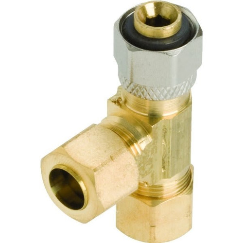Brass Adapt-A-Valve 3/8 In. Comp X 3/8 In.comp X  1/4 In. Comp