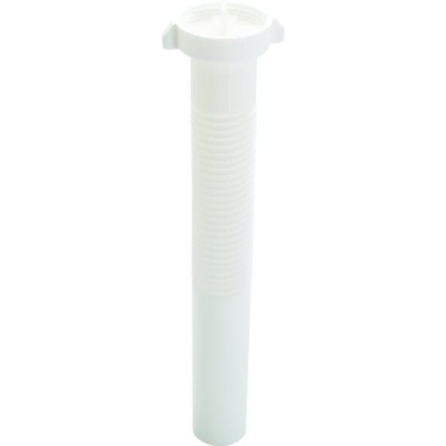 Pvc Tubular Tailpiece Flanged 1-1/2" X 12" Flexible, Package Of 2