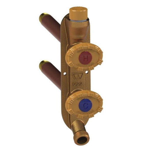 Woodford Freezeless Vertical Hot And Cold Faucet 1/2" Mpt X 1/2" Sweat, 6"